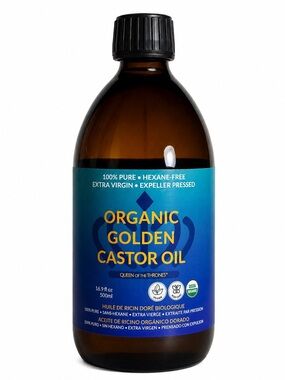 Queen of the Thrones Organic Golden Castor Oil 16.9 oz 500ml NIB